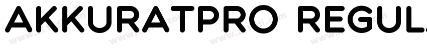 AkkuratPro Regular字体转换
